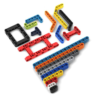 MOC High-tech Beam Thick Series L-shape and Bent Beam DIY Building Blocks Bricks Compatible with Lego  High-tech Educational Toy