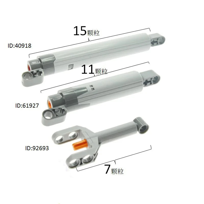 High-tech Linear Actuator Push Rod Dynamic Telescopic Rod MOC Building Block Parts Compatible With Lego High-tech 61927 92639