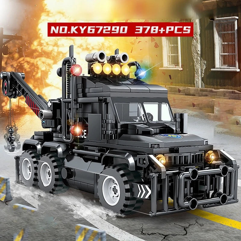 Compatible with Lego City SWAT Team Truck Building Blocks Children's Educational DIY Toys for  Children Gifts