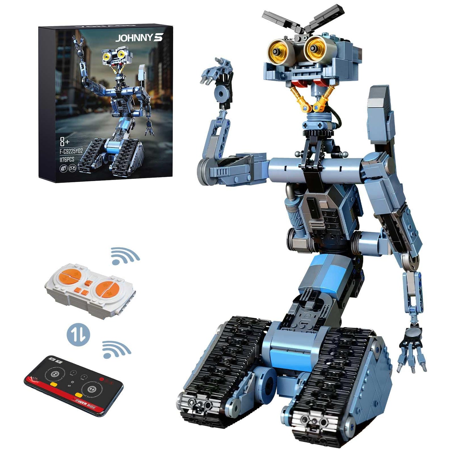 Johnny 5 RC Robot Building Set (1,176 pcs)