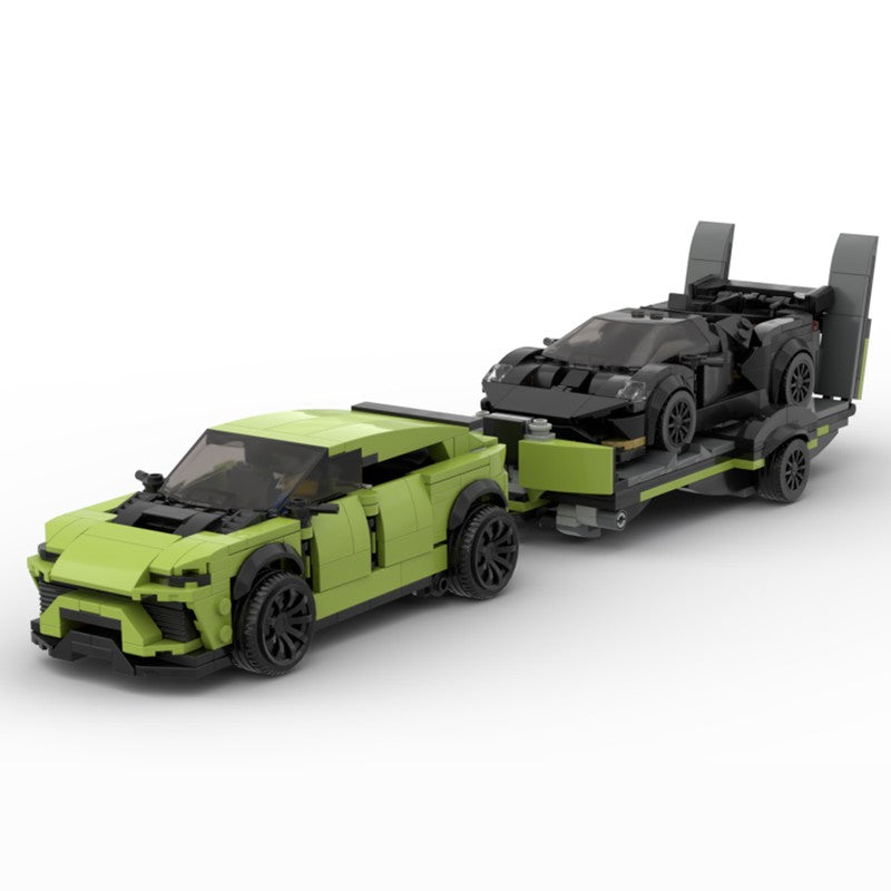 Trailer Suitable For Lego Puzzle Toy Gift Car Model